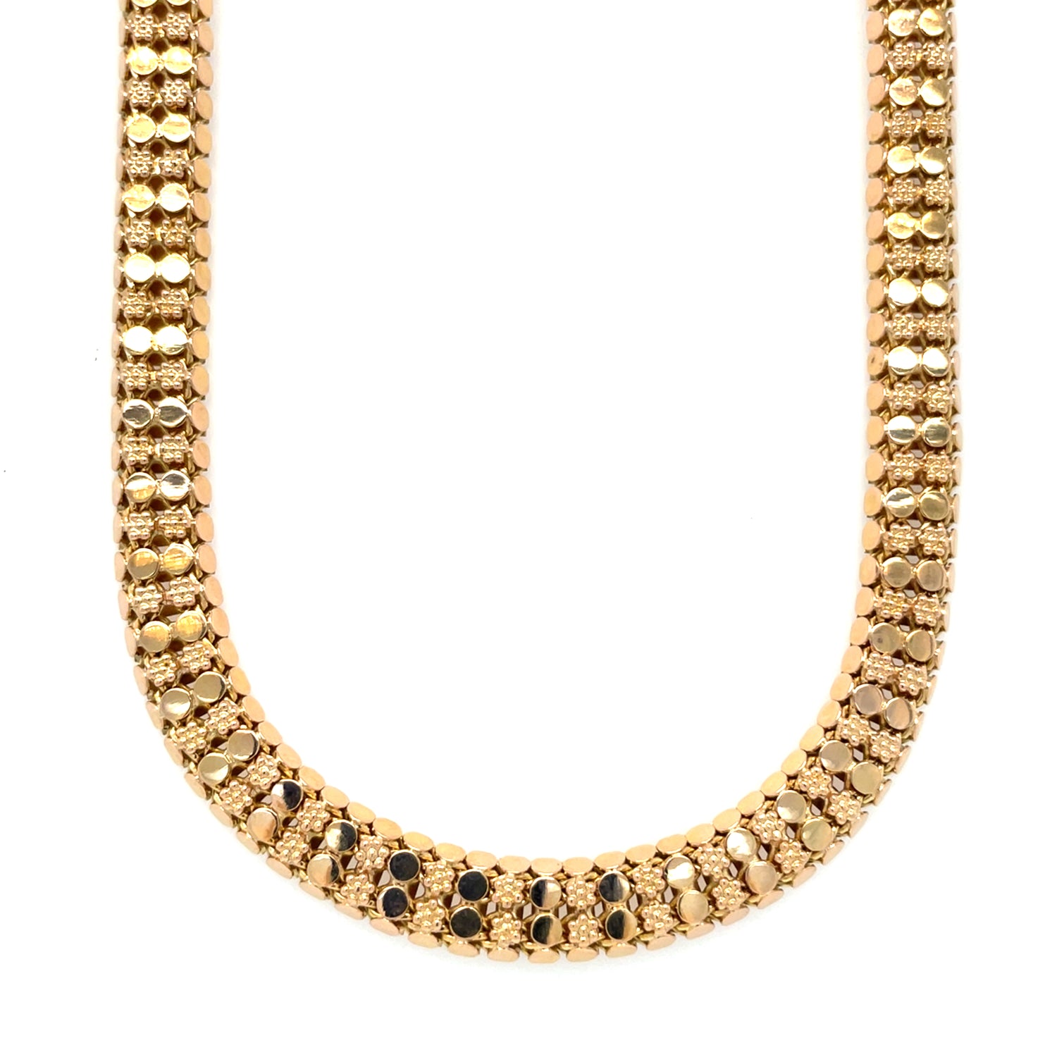 "Enigma" 18K Yellow Gold Estate Necklace