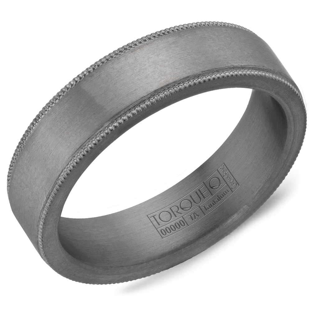 Crown Ring Torque Men's Tantalum Wedding Band