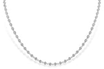 Allison Kaufman Bezel-Set Diamond Tennis Necklace in 14K White Gold, 1.90 ctw