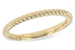 Allison Kaufman Twist Wedding Band in 14K Yellow Gold