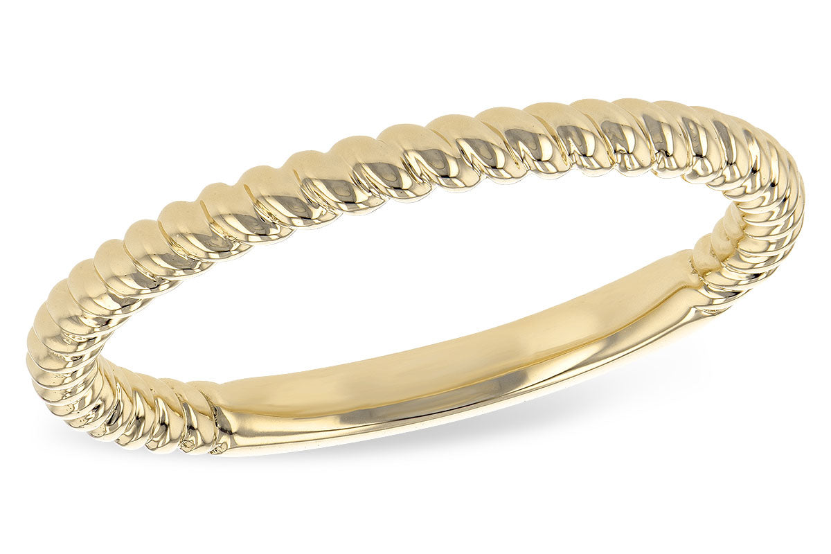 Allison Kaufman Twist Wedding Band in 14K Yellow Gold