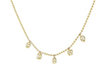Allison Kaufman Fancy-Cut Diamond Droplet Necklace in 14K Yellow Gold, 0.50 ctw, alternate view
