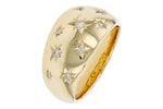 Allison Kaufman Scattered Star Diamond Band in 14K Yellow Gold, 0.18 ctw, alternate view