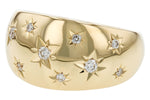 Allison Kaufman Scattered Star Diamond Band in 14K Yellow Gold, 0.18 ctw, alternate view