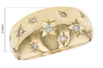 Allison Kaufman Scattered Star Diamond Band in 14K Yellow Gold, 0.18 ctw, alternate view