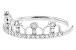 Allison Kaufman Diamond Crown Band Enhancer in 14K White Gold, 0.24 ctw, alternate view