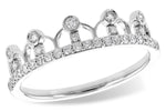 Allison Kaufman Diamond Crown Band Enhancer in 14K White Gold, 0.24 ctw