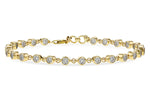 Allison Kaufman Illusion-Set Diamond Tennis Bracelet in 14K Yellow Gold, 0.70 ctw