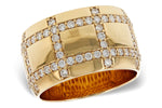 Allison Kaufman Diamond Crisscross Band in 14K Yellow Gold, 0.70 ctw