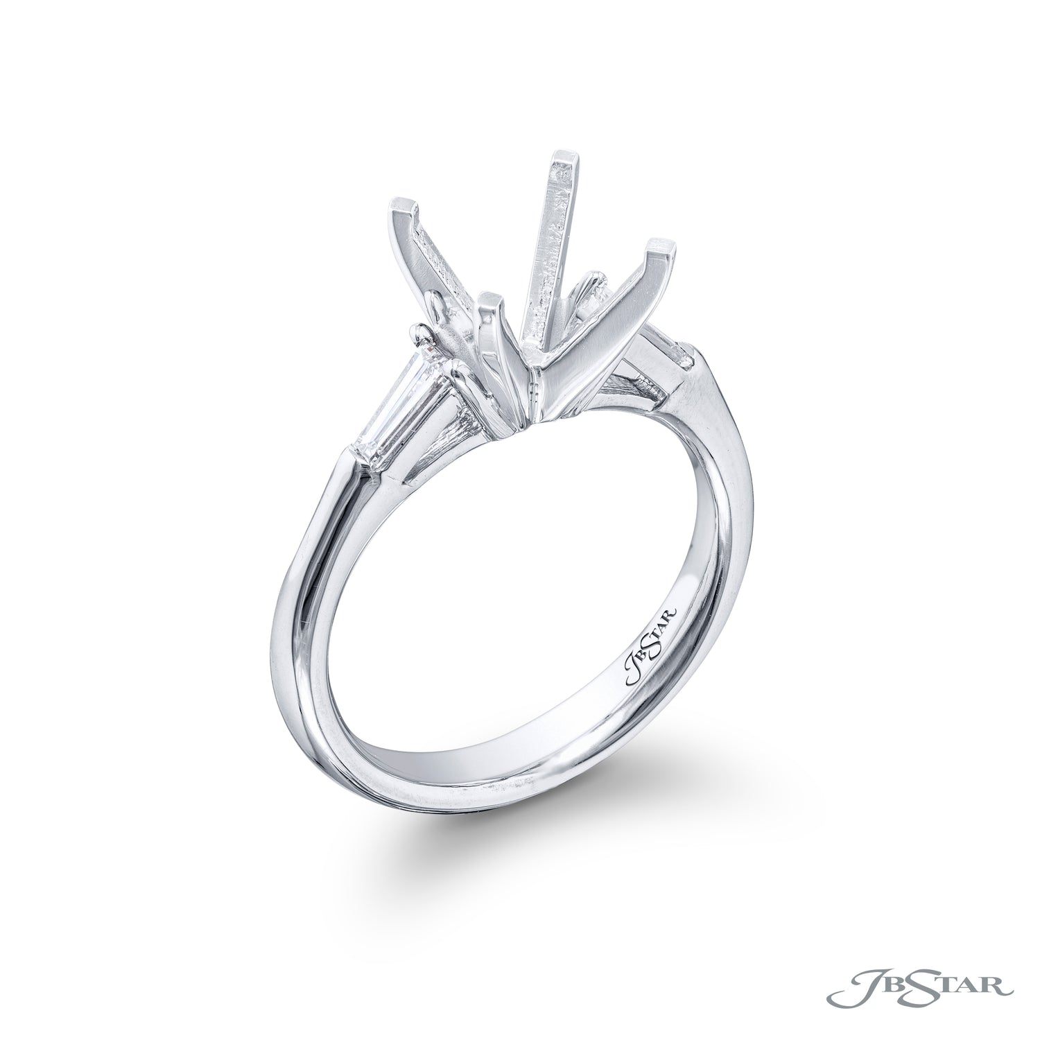 Platinum Diamond Semi-Mount Engagement Ring