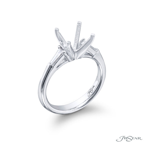 Platinum Diamond Semi-Mount Engagement Ring