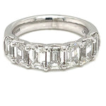 Jenny O Couture Emerald-Cut Diamond Anniversary Band in Platinum, 3.53 ctw