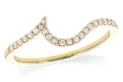 14 Karat White Gold Diamond Enhancer Band, 0.12cts (matching ring is AK Style# D5855)