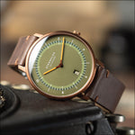 Sternglas "Naos XL Edition 1905" Quartz Watch in Bronze-Tone, Dark Green Dial