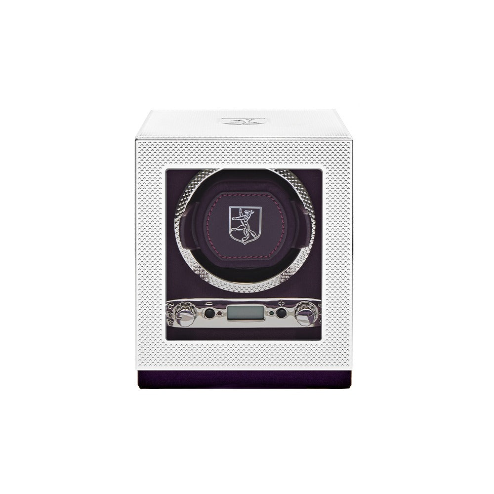 WOLF Silver Single Watch Winder