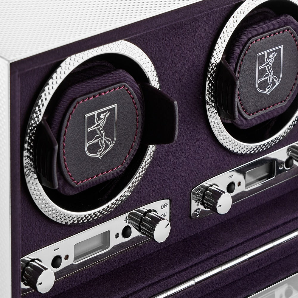 WOLF Silver Double Watch Winder - view 4