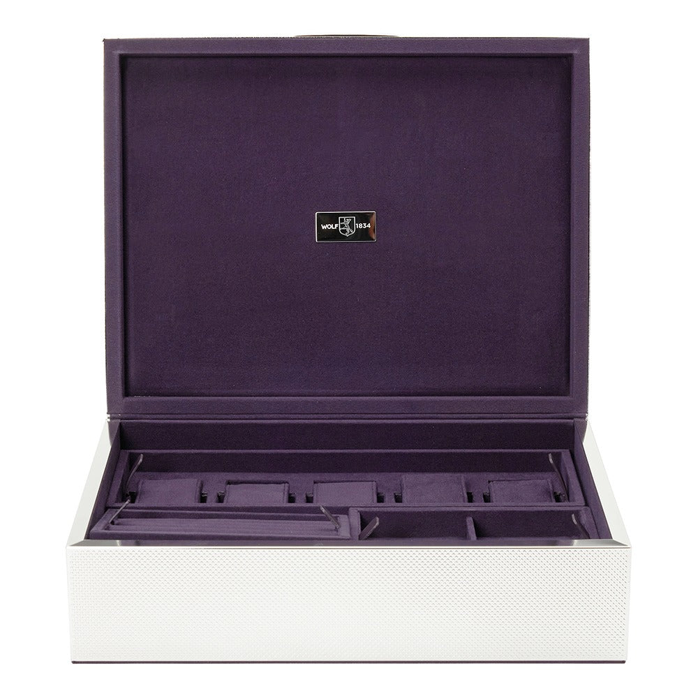WOLF Silver Large Watch Jewelry and Legacy Box - view 3