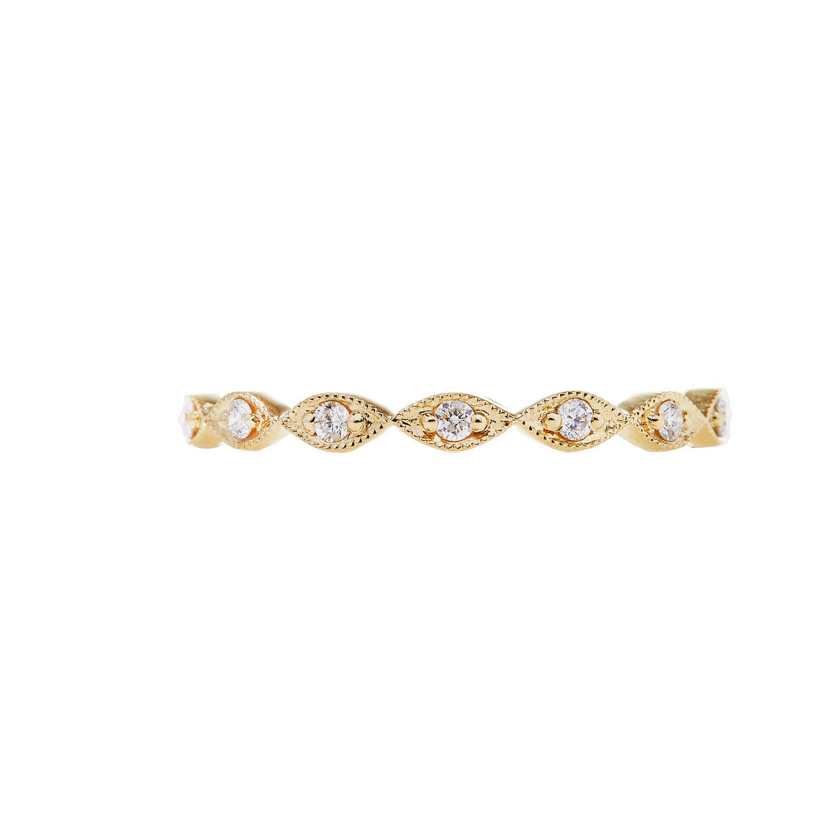Sethi Couture "Eleanor" Marquise-Shape Diamond Band in 18K Yellow Gold, 0.16 ctw