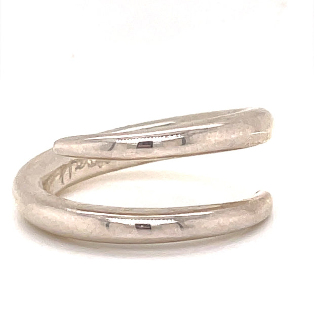 Men's Sterling Silver Free Form Fashion Ring