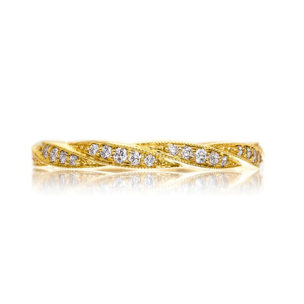 18 Karat Yellow Gold Diamond Ring