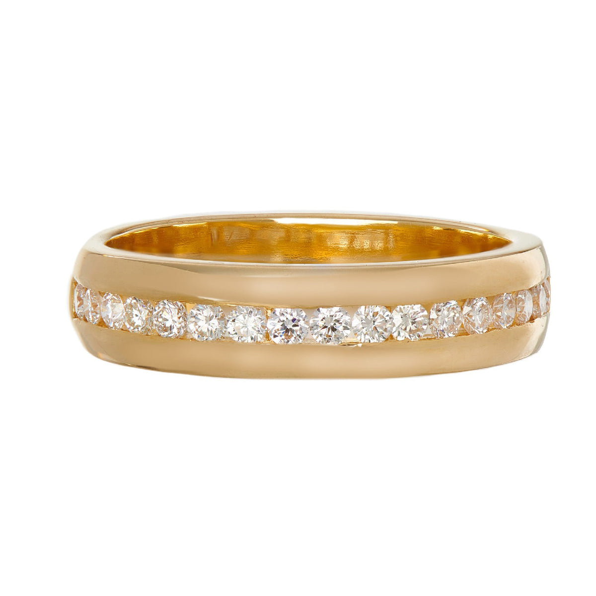 Sethi Couture Channel-Set Diamond Band in 18K Yellow Gold, 0.36 ctw