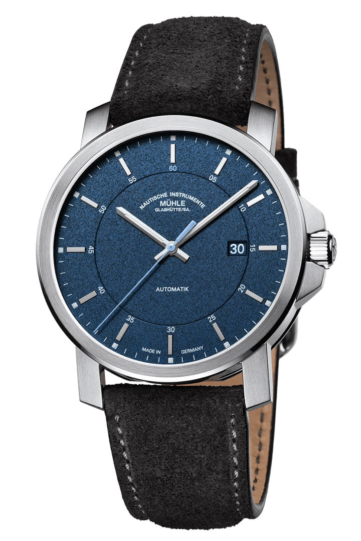 Mühle-Glashütte "29er Casual" Automatic in SS, Navy Blue Dial