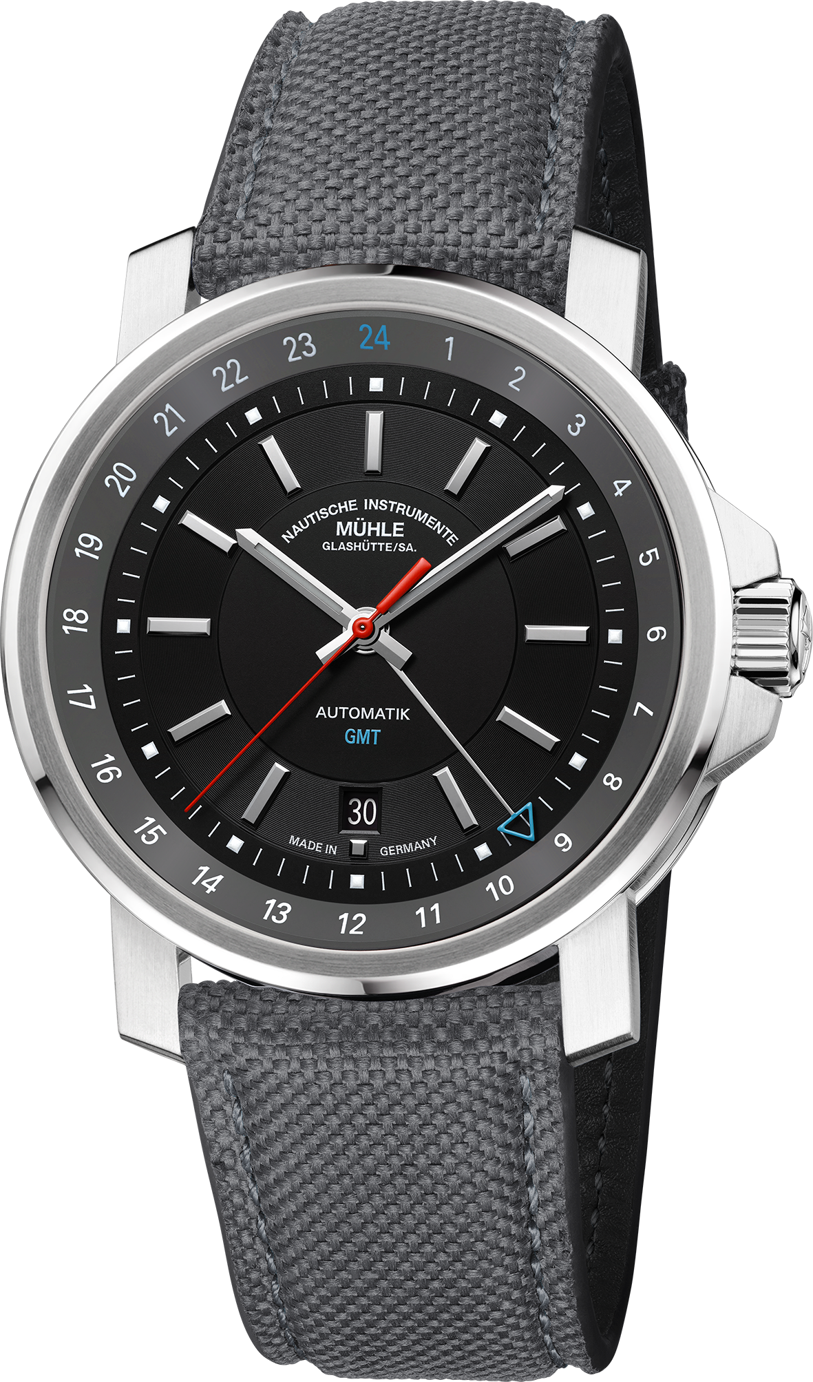 Mühle-Glashütte "29er Big GMT" Automatic in SS, Second Time Zone