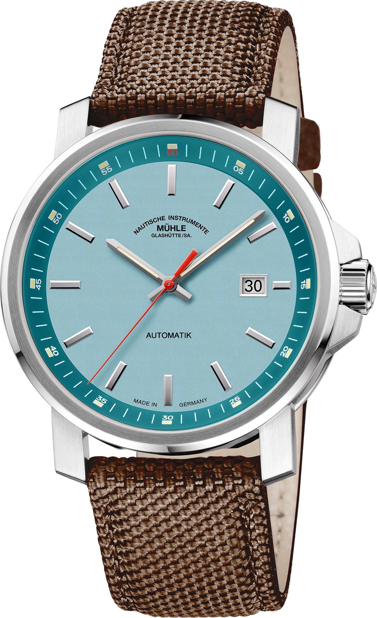 Mühle-Glashütte "29er Big" Automatic in SS, South Sea Blue Dial