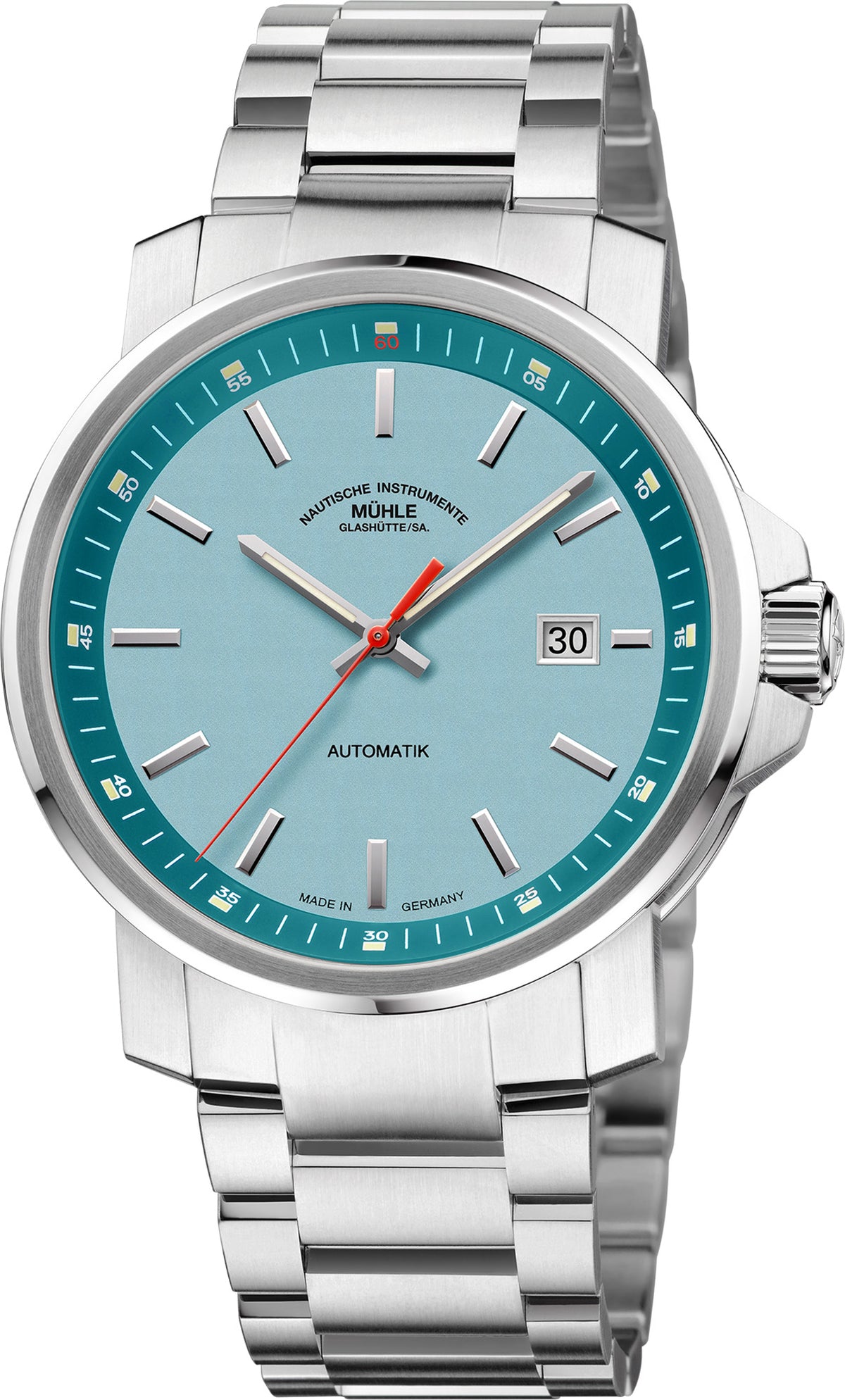 Mühle-Glashütte "29er Big" Automatic in SS, South Sea Blue Dial