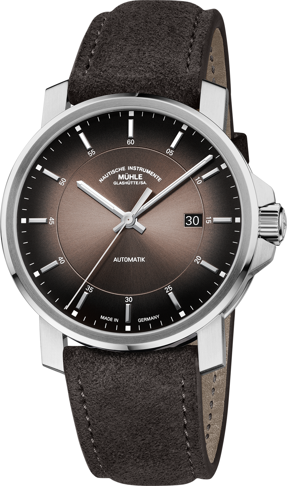 Mühle-Glashütte "29er Casual" Automatic in SS, Velvety Brown Dial