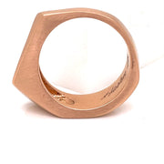 Men's 18 Karat Rose Gold Fashion Ring