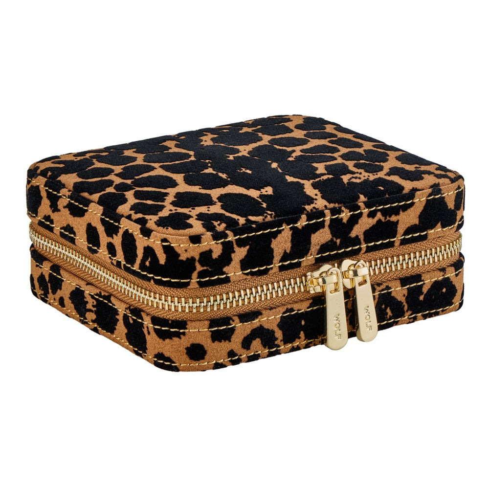 WOLF Savanna Leopard Print Jewelry Zip Case - view 2