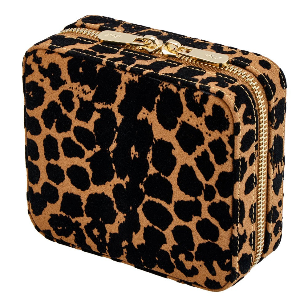 WOLF Savanna Leopard Print Jewelry Zip Case - view 3