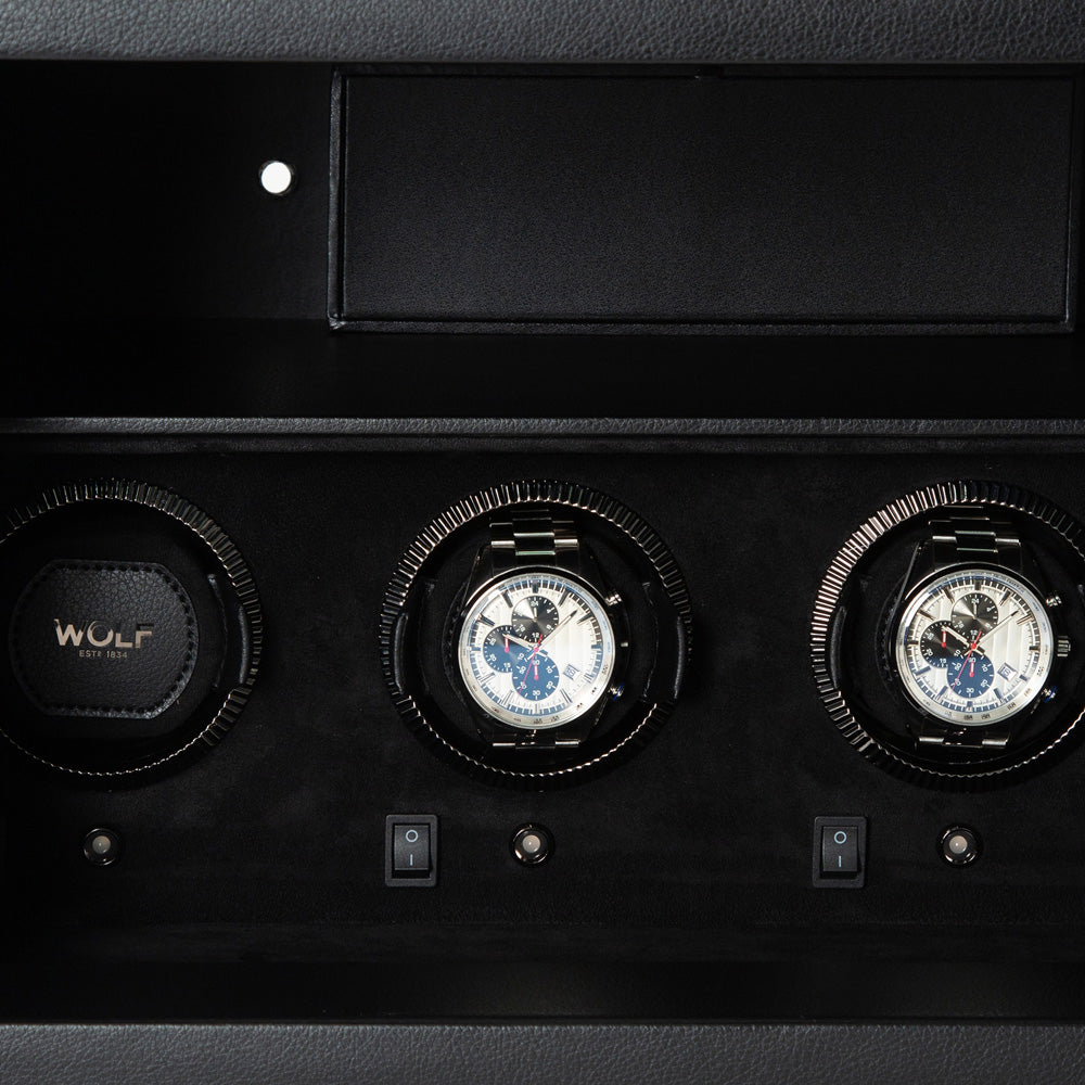 WOLF The Den 4 Piece Watch Winder Safe - view 4