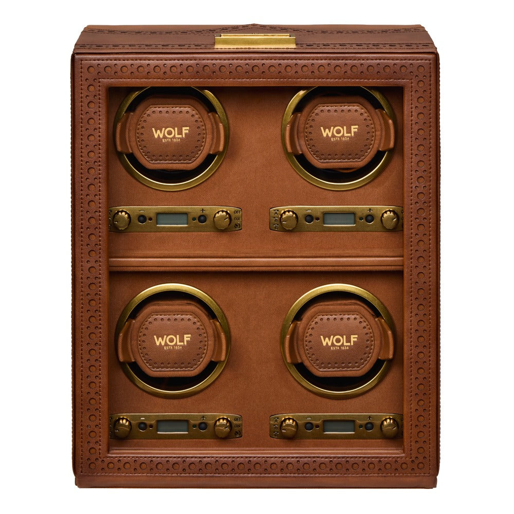 WOLF Brogue 4 Piece Watch Winder