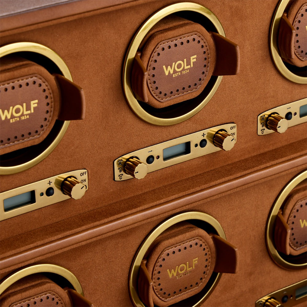 WOLF Brogue 6 Piece Watch Winder - view 4