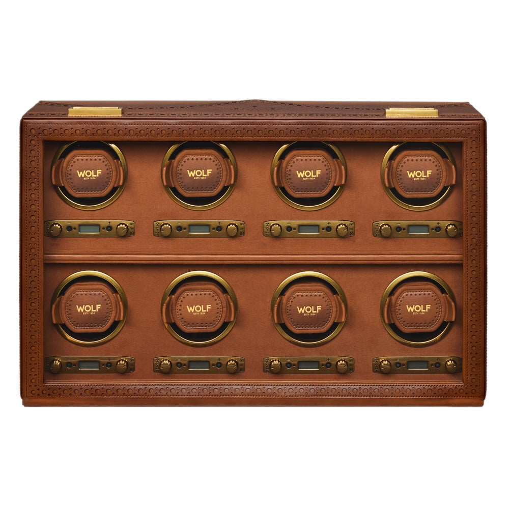 WOLF Brogue 8 Piece Watch Winder