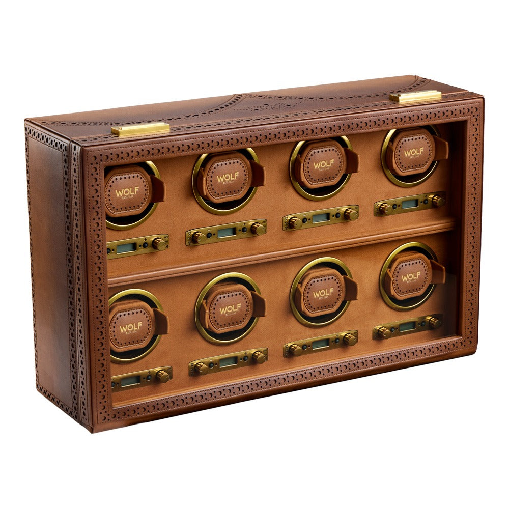 WOLF Brogue 8 Piece Watch Winder - view 2