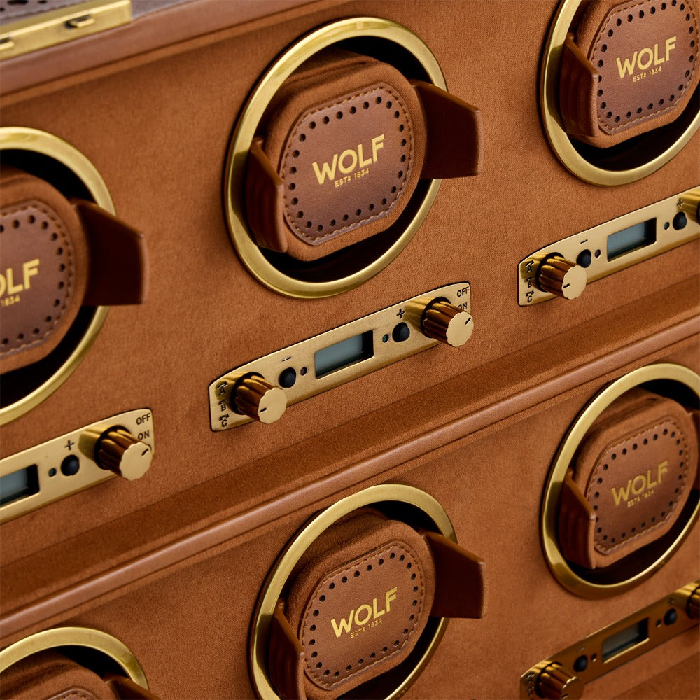 WOLF Brogue 8 Piece Watch Winder - view 4