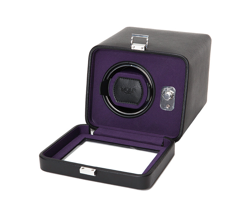 WOLF Windsor Single Watch Winder With Cover - view 2
