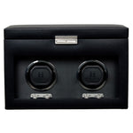 WOLF Heritage Oxford Double Watch Winder with Storage