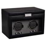 WOLF Heritage Oxford Double Watch Winder with Storage - view 2