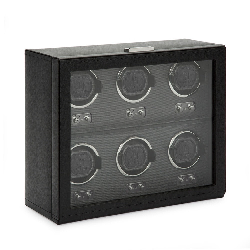 WOLF Heritage Oxford 6 Piece Watch Winder - view 3