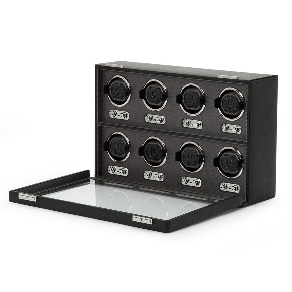 WOLF Heritage Oxford 8 Piece Watch Winder - view 3
