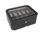 WOLF Windsor 10 Piece Watch Box with Drawer - view 11