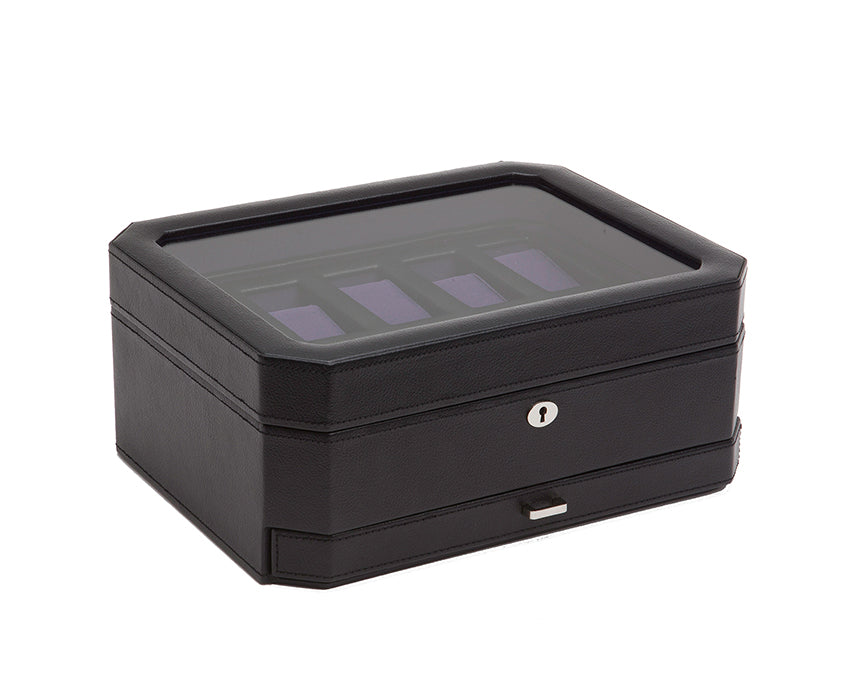 WOLF Windsor 10 Piece Watch Box with Drawer - view 3