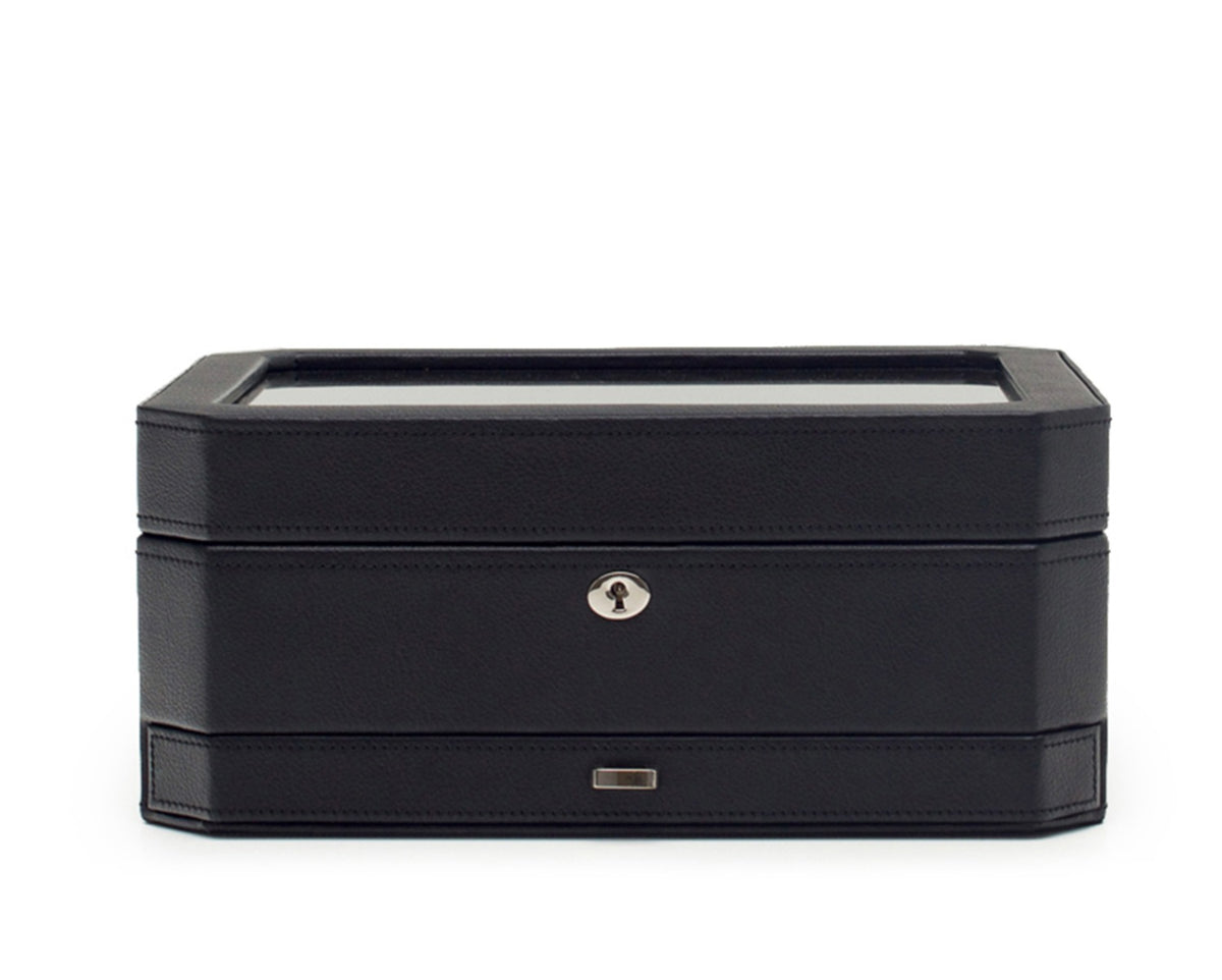 WOLF Windsor 10 Piece Watch Box with Drawer