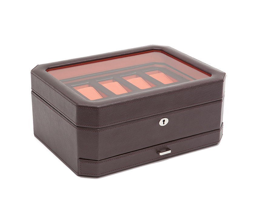 WOLF Windsor 10 Piece Watch Box with Drawer - view 7