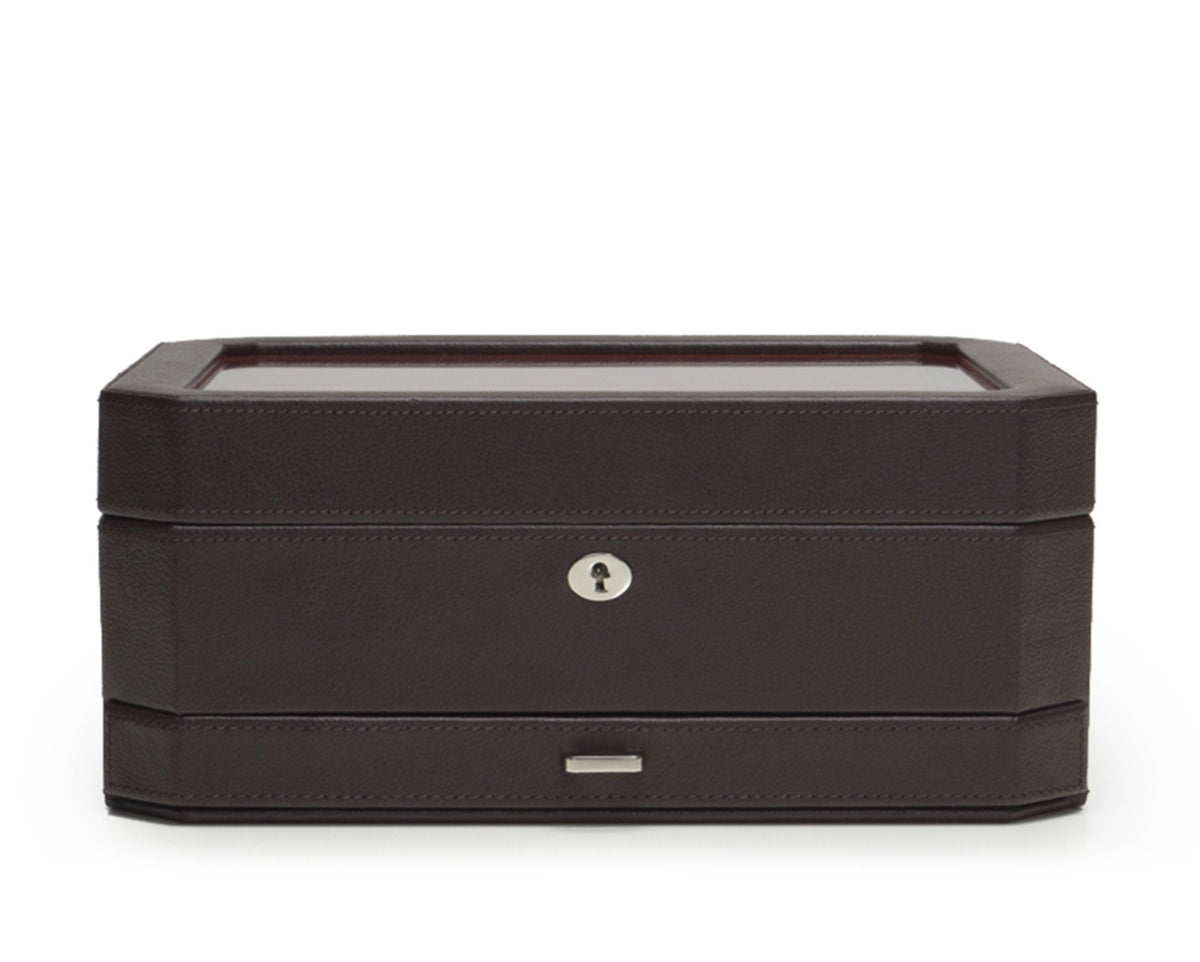 WOLF Windsor 10 Piece Watch Box with Drawer - view 5