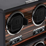 WOLF Heritage Macassar 4 Piece Watch Winder - view 3
